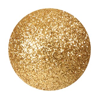 Bauble Gold Glitter 