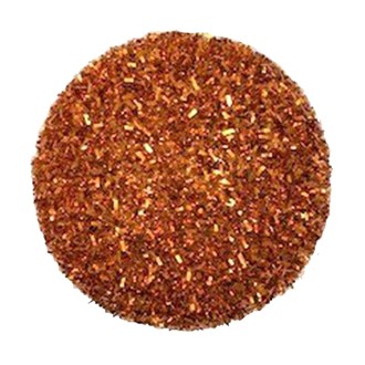 Bauble Long Glitter Copper 100mm