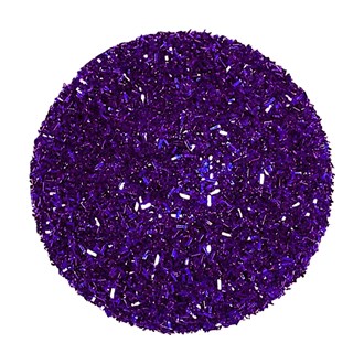 Bauble Long Glitter Purple 100mm 