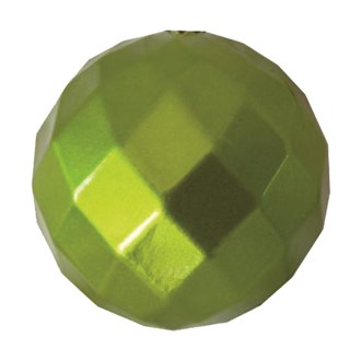 Bauble Diamond Faceted Candy Apple Lime 100mm