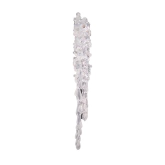 Ornament Icicle Drop Clear 450mm 