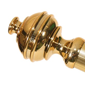 Finial Ends for Hanging Decor Poles Gold