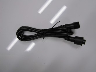 LED Light Extension Lead Black Cable 1.5M Indoor