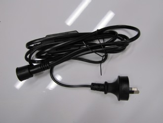 LED Light Power Lead Black Cable 1.8M Indoor