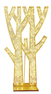 Trees 2D Woodford Forest Gold Illuminated 24Volt Warm White Flash LED 2.05M