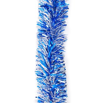 Tinsel Shiny Blue and Silver 6 Ply 150mm x 6M
