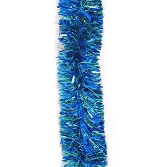 Tinsel Shiny Blue and Teal 6 Ply 150mm x 6M