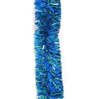 Tinsel Shiny Blue and Teal 8 Ply 200mm x 6M