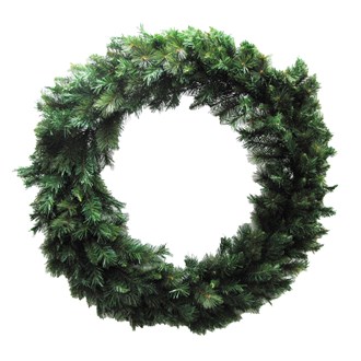 Wreath Single Sided Green PVC Pintal Mixed Tip 