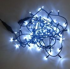  Light String Twinkle Cool White LED on Black Cable and Memory Controller 10M Indoor