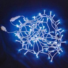 Light String Cool White LED on White Cable 5M Indoor Joinable