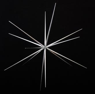 Star Spike Shiny Silver 20 Spikes 1040mm 
