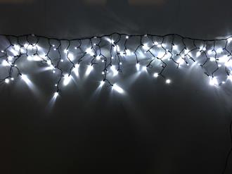 Icicle Light Cool White LED on Black Cable 3M x 600mmOutdoor Joinable